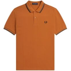 Fred Perry M3600 Twin Tipped Polo Shirt - Nut Flake