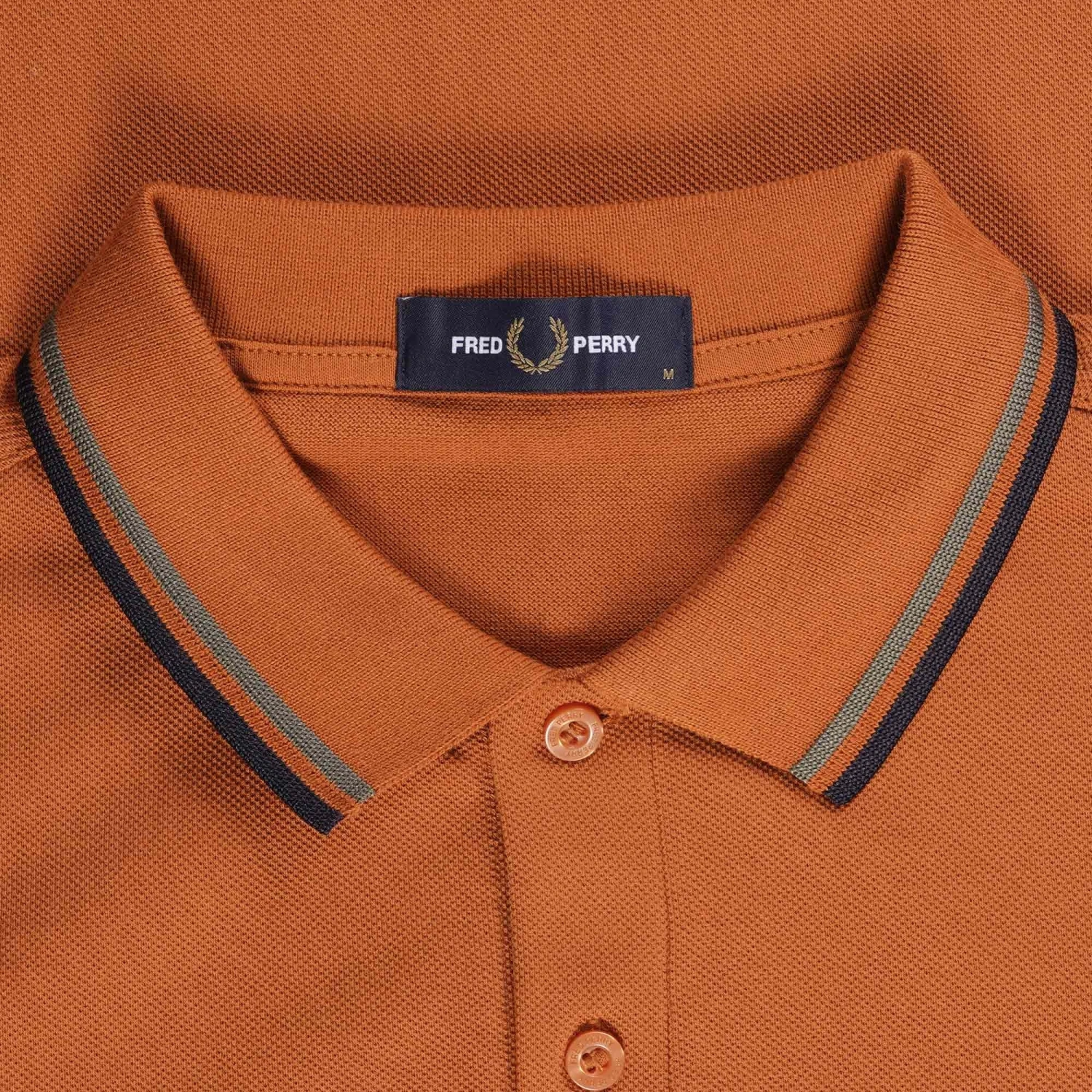 Fred Perry M3600 Twin Tipped Polo Shirt - Nut Flake 2 Fred Perry M3600 Twin Tipped Polo Shirt - Nut Flake - Image 2