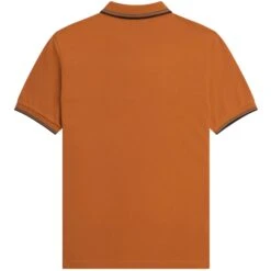 Fred Perry M3600 Twin Tipped Polo Shirt - Nut Flake 7 Fred Perry M3600 Twin Tipped Polo Shirt - Nut Flake -Stuarts Fashion Store fred perry m3600 twin tipped polo shirt nut flake p61161 907776 image