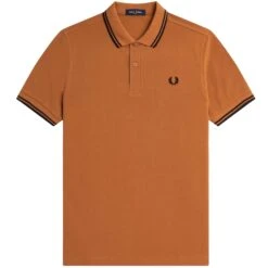 Fred Perry M3600 Twin Tipped Polo Shirt - Nutflake