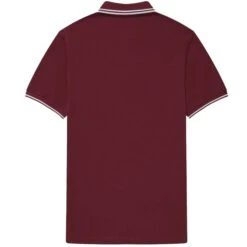 Fred Perry M3600 Twin Tipped Polo Shirt - Port -Stuarts Fashion Store fred perry m3600 twin tipped polo shirt port p44795 779447 image