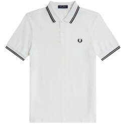 Fred Perry M3600 Twin Tipped Polo Shirt - White