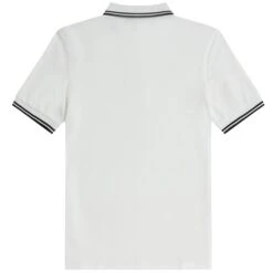Fred Perry M3600 Twin Tipped Polo Shirt - White 7 Fred Perry M3600 Twin Tipped Polo Shirt - White -Stuarts Fashion Store fred perry m3600 twin tipped polo shirt white p57610 835774 image
