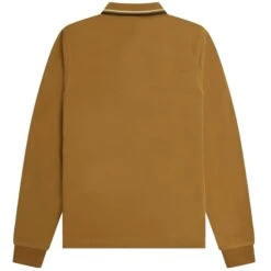 Fred Perry M3636 Long Sleeve Polo Shirt - Dark Caramel 7 Fred Perry M3636 Long Sleeve Polo Shirt - Dark Caramel -Stuarts Fashion Store fred perry m3636 long sleeve polo shirt dark caramel p59485 877635 image