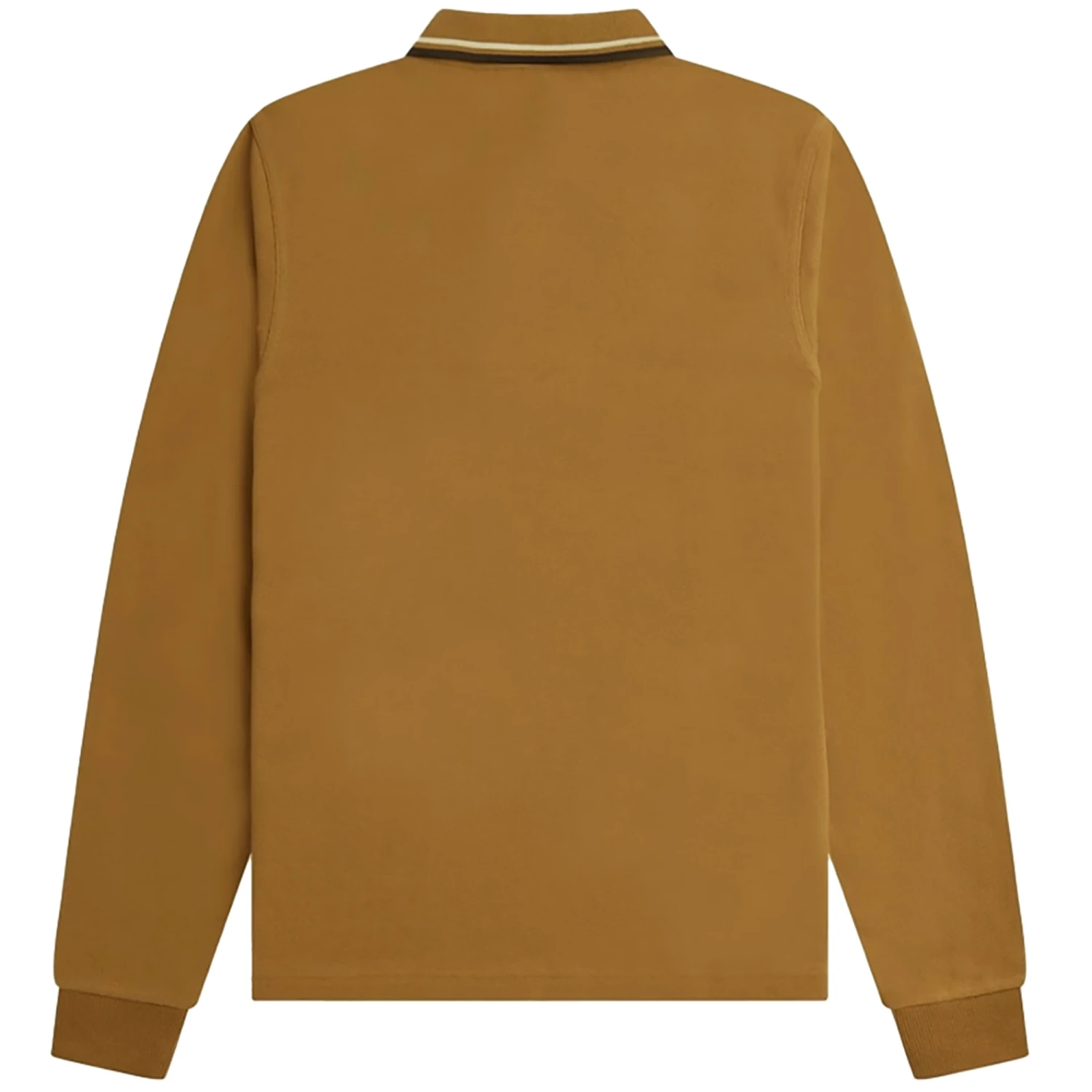 Fred Perry M3636 Long Sleeve Polo Shirt - Dark Caramel 4 Fred Perry M3636 Long Sleeve Polo Shirt - Dark Caramel - Image 4