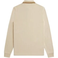 Fred Perry M3636 Long Sleeve Polo Shirt - Oatmeal 7 Fred Perry M3636 Long Sleeve Polo Shirt - Oatmeal -Stuarts Fashion Store fred perry m3636 long sleeve polo shirt oatmeal p59486 876829 image