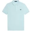 Fred Perry M6000 Plain Polo Shirt - Light Ice