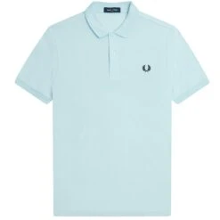 Fred Perry M6000 Plain Polo Shirt - Light Ice