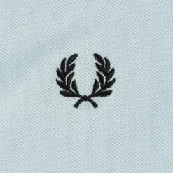 Fred Perry M6000 Plain Polo Shirt - Light Ice -Stuarts Fashion Store fred perry m6000 plain polo shirt light ice p58953 863327 image