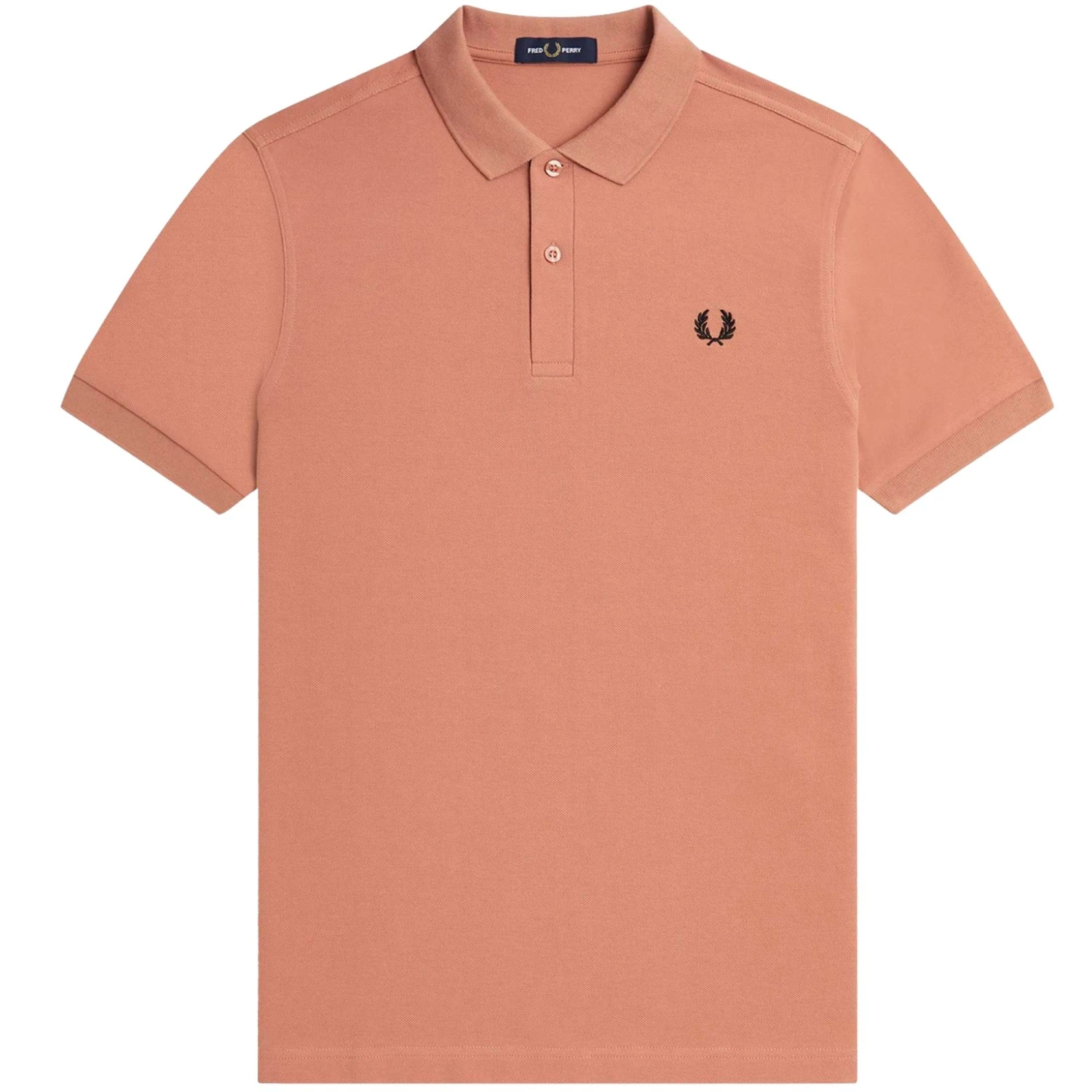 Fred Perry M6000 Plain Polo Shirt - Light Rust 1 Fred Perry M6000 Plain Polo Shirt - Light Rust