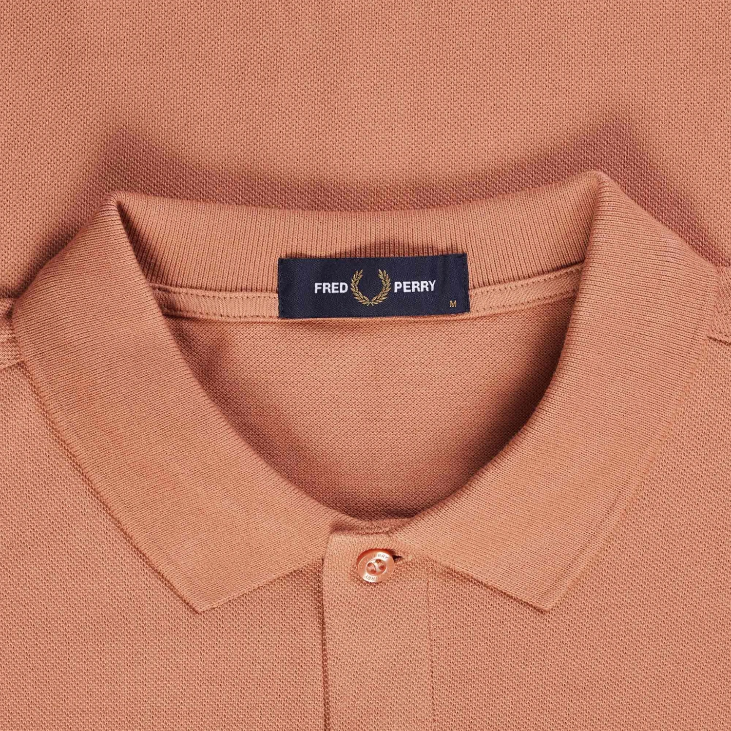Fred Perry M6000 Plain Polo Shirt - Light Rust 2 Fred Perry M6000 Plain Polo Shirt - Light Rust - Image 2