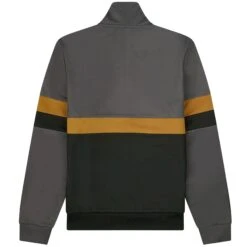 Fred Perry Panelled Track Jacket - Gunmetal Grey -Stuarts Fashion Store fred perry panelled track jacket gunmetal grey p53763 772914 image