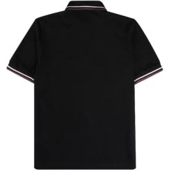 Fred Perry Reissues M12 Twin Tipped Polo Shirt - Black -Stuarts Fashion Store fred perry reissues m12 twin tipped polo shirt black p59470 877466 image