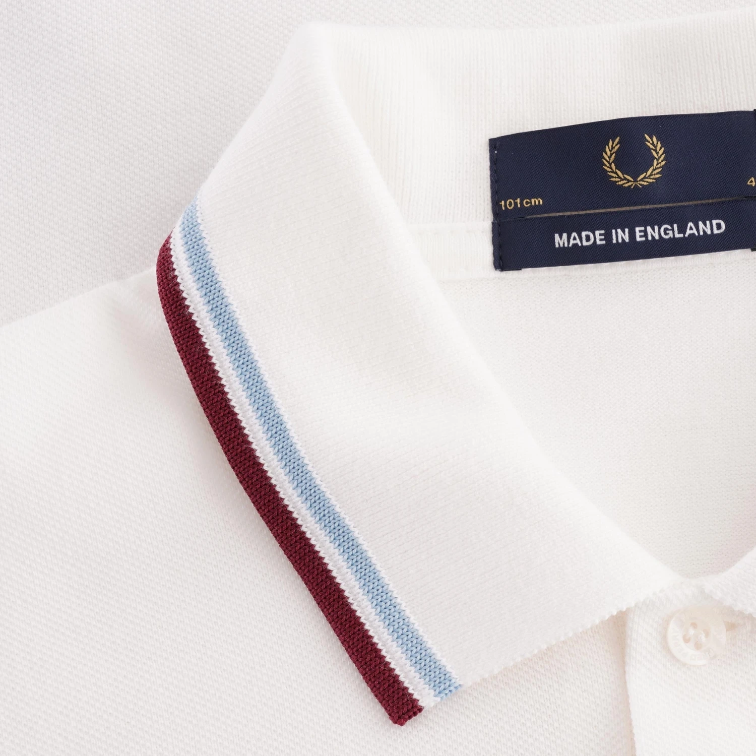 Fred Perry Reissues M12 Twin Tipped Polo Shirt - White/Ice 2 Fred Perry Reissues M12 Twin Tipped Polo Shirt - White/Ice - Image 2