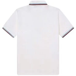 Fred Perry Reissues M12 Twin Tipped Polo Shirt - White/Ice 7 Fred Perry Reissues M12 Twin Tipped Polo Shirt - White/Ice -Stuarts Fashion Store fred perry reissues m12 twin tipped polo shirt white ice p44929 877803 image