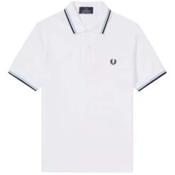Fred Perry Reissues M12 Twin Tipped Polo - White