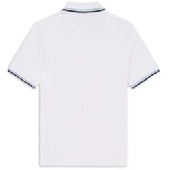 Fred Perry Reissues M12 Twin Tipped Polo - White -Stuarts Fashion Store fred perry reissues m12 twin tipped polo white p49794 890743 image
