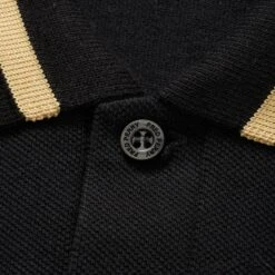 Fred Perry Reissues M2 Single Tipped Polo - Black/Champagne 8 Fred Perry Reissues M2 Single Tipped Polo - Black/Champagne -Stuarts Fashion Store fred perry reissues m2 single tipped polo black champagne p34056 224698 image