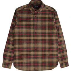 Fred Perry Tartan Shirt - Shaded Stone