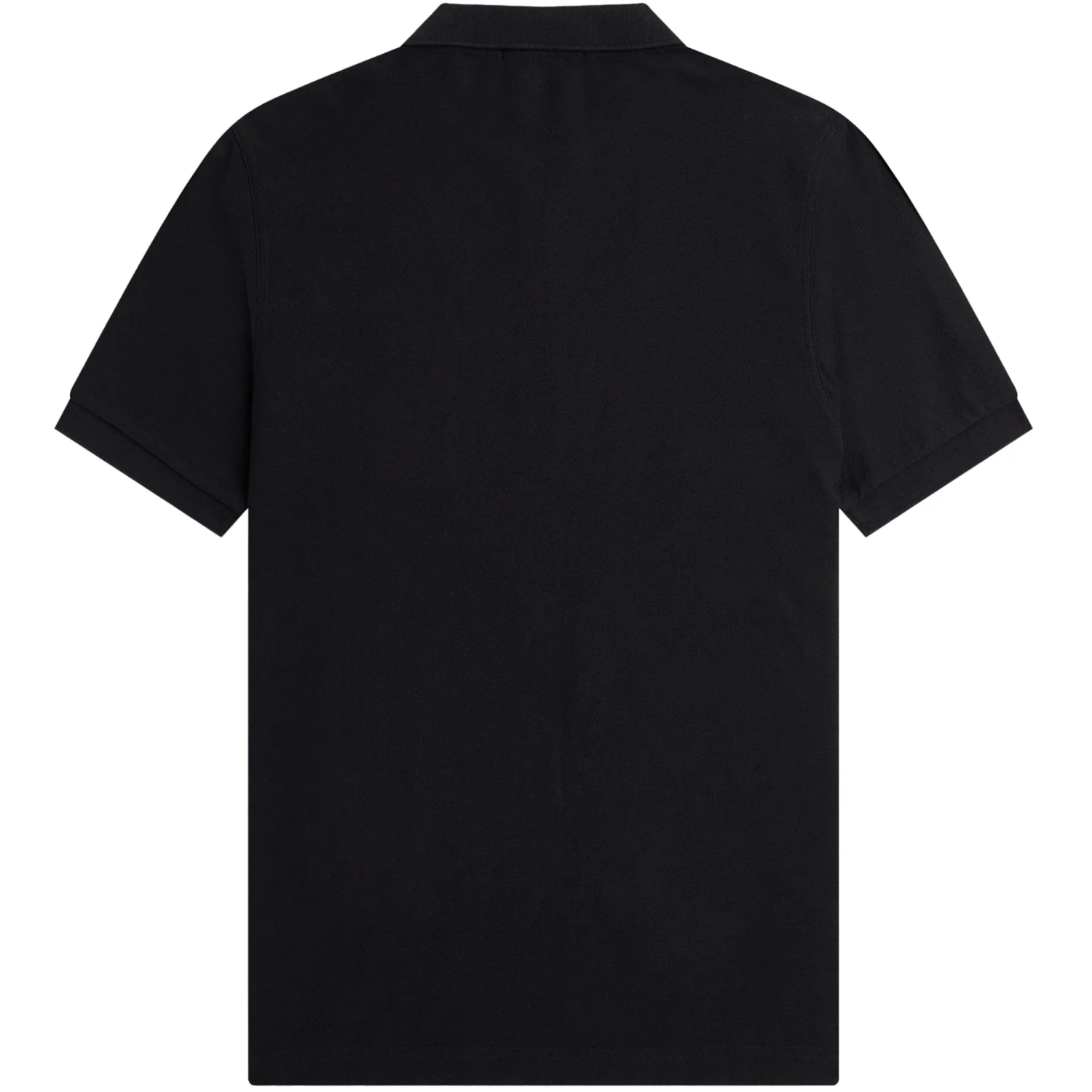 Fred Perry Textured Zip Neck Polo Shirt - Black 4 Fred Perry Textured Zip Neck Polo Shirt - Black - Image 4