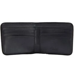 Fred Perry Tonal Billfold Wallet - Black -Stuarts Fashion Store fred perry tonal billfold wallet black p59467 875955 image