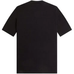 Fred Perry Waffle Stitch Henley Shirt - Black 7 Fred Perry Waffle Stitch Henley Shirt - Black -Stuarts Fashion Store fred perry waffle stitch henley shirt black p59572 878877 image