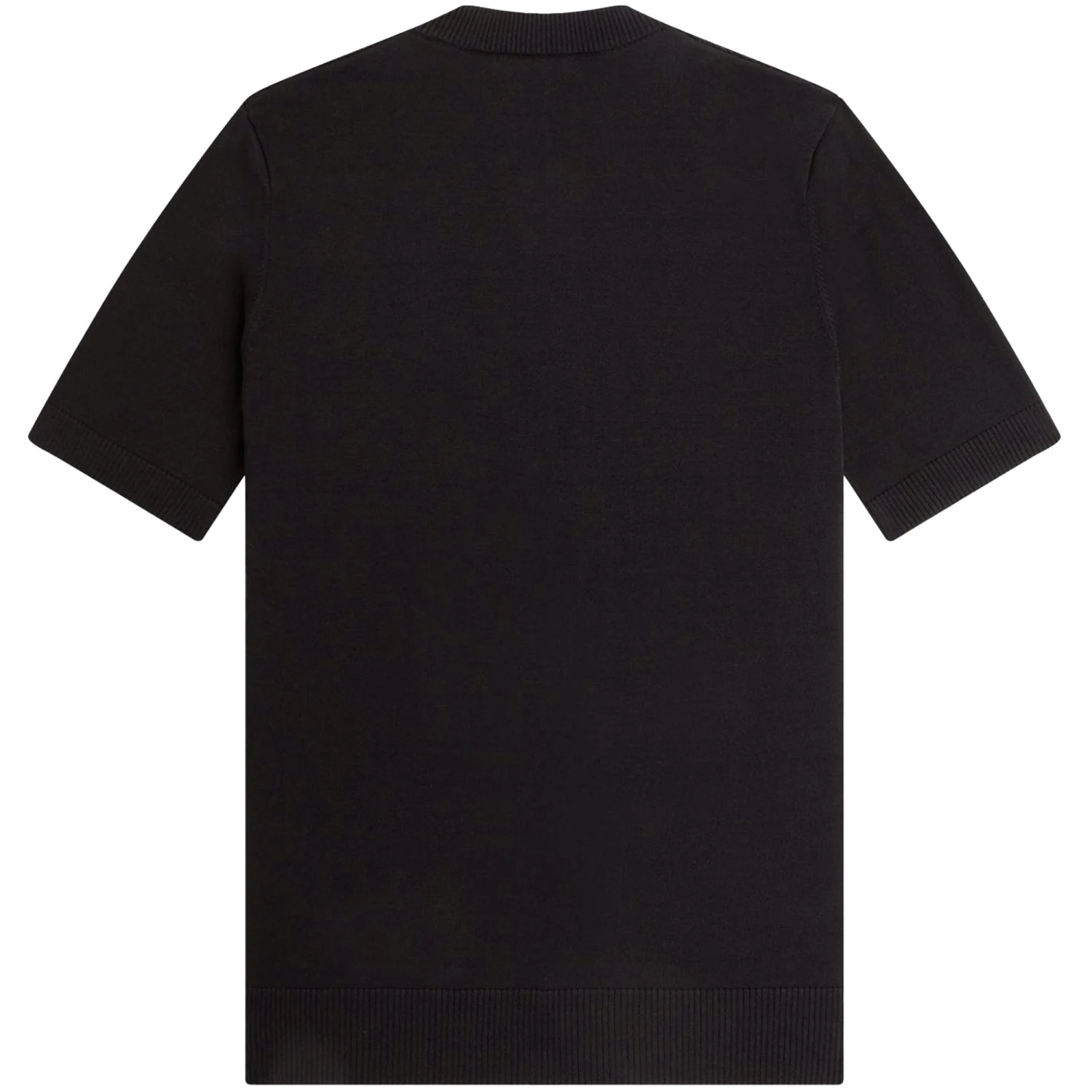 Fred Perry Waffle Stitch Henley Shirt - Black 4 Fred Perry Waffle Stitch Henley Shirt - Black - Image 4