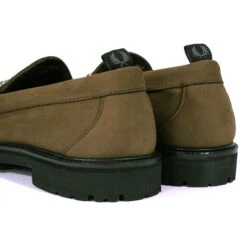 Fred Perry X G.H Bass Weejuns Nubuck Chain Penny Loafers - Bark 9 Fred Perry X G.H Bass Weejuns Nubuck Chain Penny Loafers - Bark -Stuarts Fashion Store fred perry x g h bass weejuns nubuck chain penny loafers bark p55077 766311 image