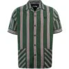 Vertical Stripe Shirt - Kelp Green
