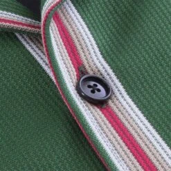 Vertical Stripe Shirt - Kelp Green -Stuarts Fashion Store fred perry x nicholas daley vertical stripe shirt kelp green p54362 746716 image