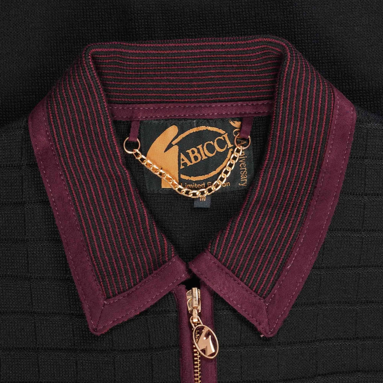 Gabicci Vintage 1973 50th Anniversary Craig Polo Shirt - Black 2 Gabicci Vintage 1973 50th Anniversary Craig Polo Shirt - Black - Image 2