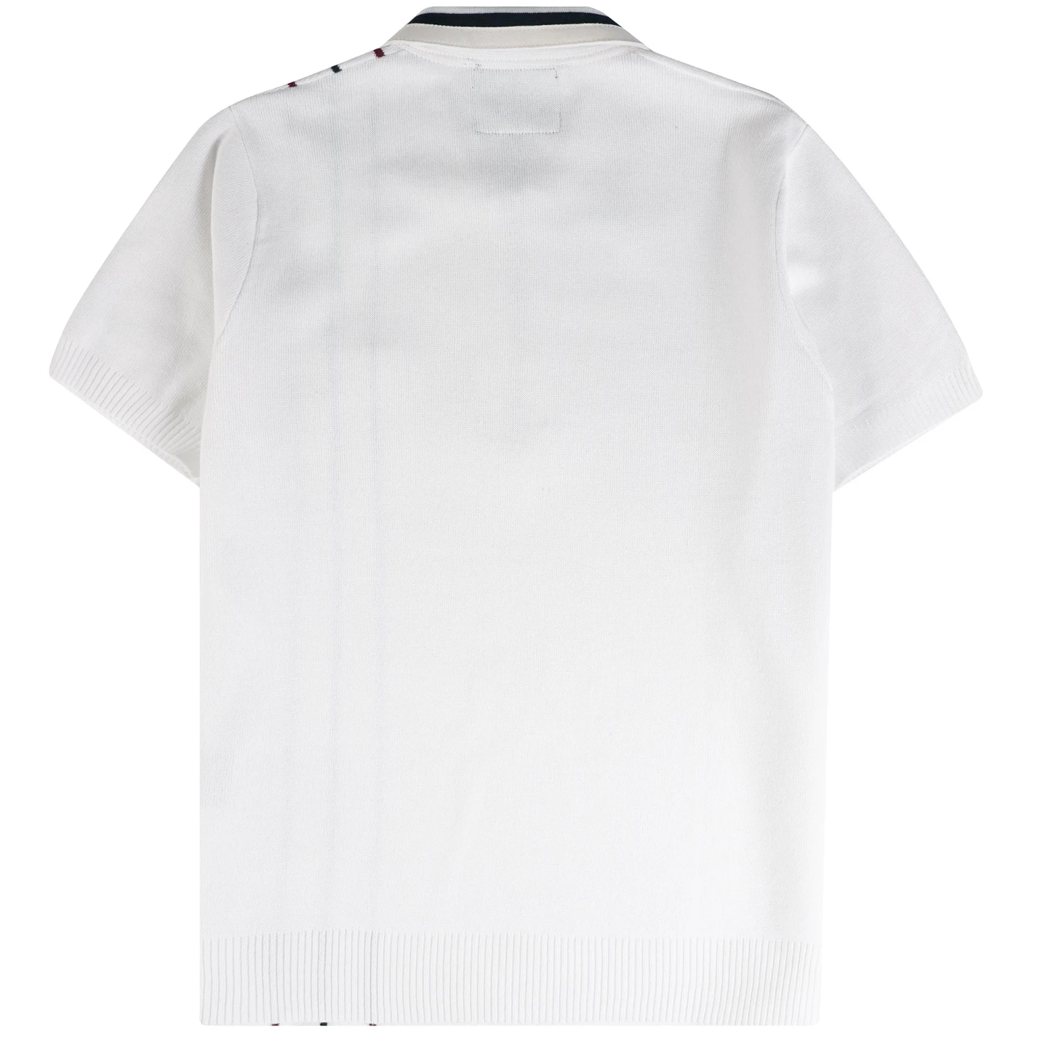 Gabicci Vintage 1973 50th Anniversary Robyn Zip Up Polo Shirt - White 4 Gabicci Vintage 1973 50th Anniversary Robyn Zip Up Polo Shirt - White - Image 4