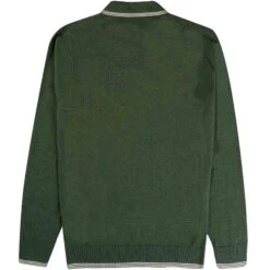 Gabicci Vintage 1973 Carlson Tonal Knit Polo Shirt - Forest -Stuarts Fashion Store gabicci vintage 1973 carlson tonal knit polo shirt forest p60769 901647 image