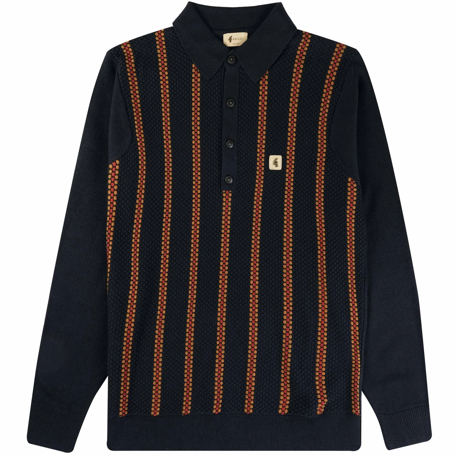 Gabicci Vintage 1973 Fresco Polo Shirt - Navy 1 Gabicci Vintage 1973 Fresco Polo Shirt - Navy