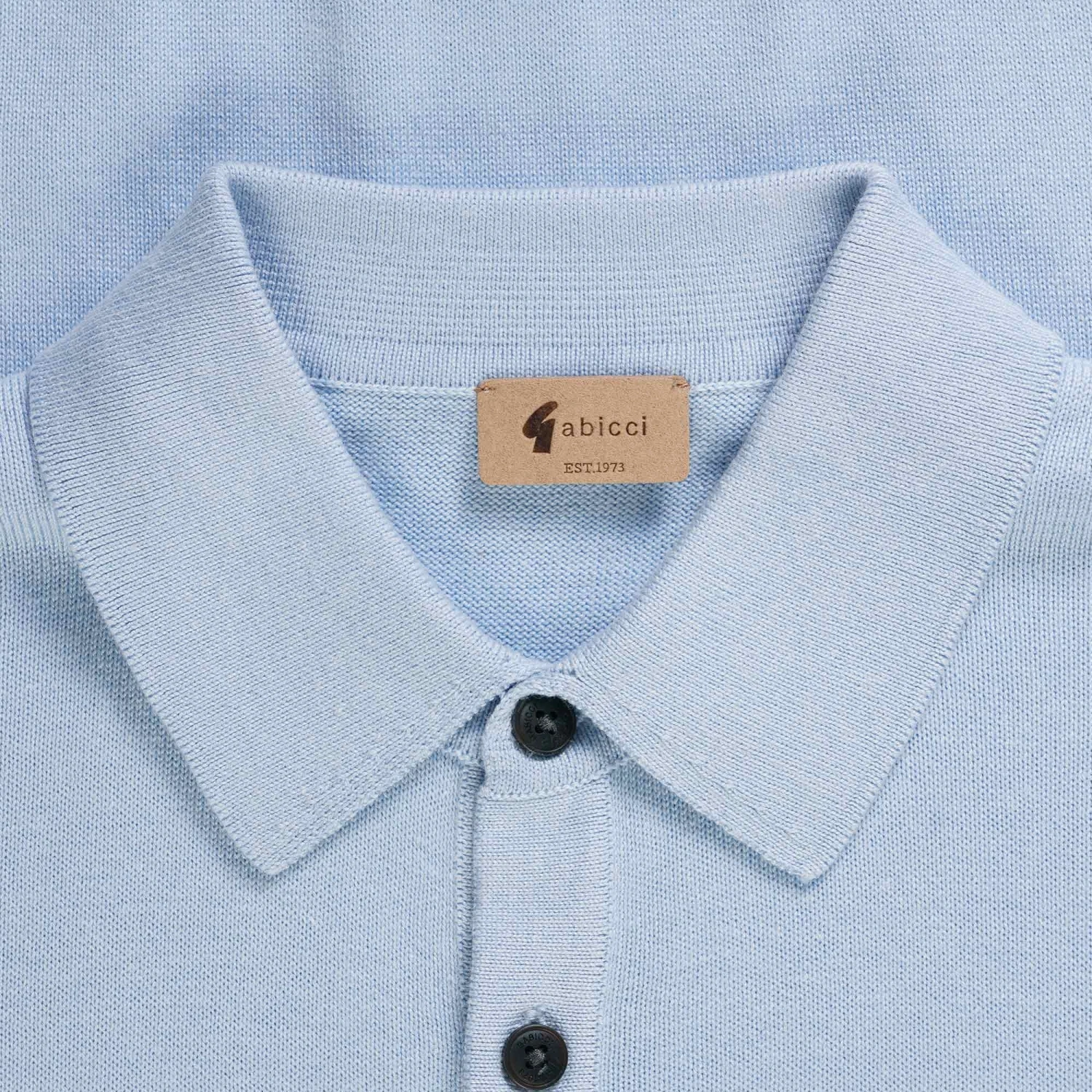 Gabicci Vintage 1973 Jackson Polo Shirt - Skylight 2 Gabicci Vintage 1973 Jackson Polo Shirt - Skylight - Image 2