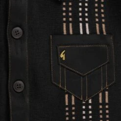 Gabicci Vintage 1973 Jimmy Shirt - Black 6 Gabicci Vintage 1973 Jimmy Shirt - Black -Stuarts Fashion Store gabicci vintage 1973 jimmy shirt black p58684 856971 image