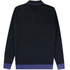 Gabicci Vintage 1973 Jura Long Sleeve Polo Shirt - Navy -Stuarts Fashion Store gabicci vintage 1973 jura long sleeve polo shirt navy p60761 901971 image