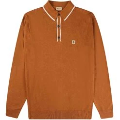 Gabicci Vintage 1973 Lineker Polo Shirt - Toffee