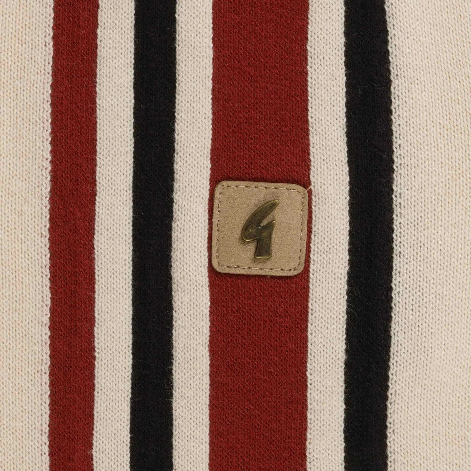 Gabicci Vintage 1973 Soda Long Sleeved Polo Shirt - Cream 3 Gabicci Vintage 1973 Soda Long Sleeved Polo Shirt - Cream - Image 3