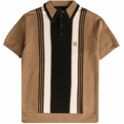 Gabicci Vintage 1973 X Stuarts Searle Polo Shirt - Camel
