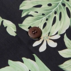 Go Barefoot Convertible-Collar Printed Cotton Shirt - Tiare Black 6 Go Barefoot Convertible-Collar Printed Cotton Shirt - Tiare Black -Stuarts Fashion Store go barefoot convertible collar printed cotton shirt tiare black p60517 886711 image