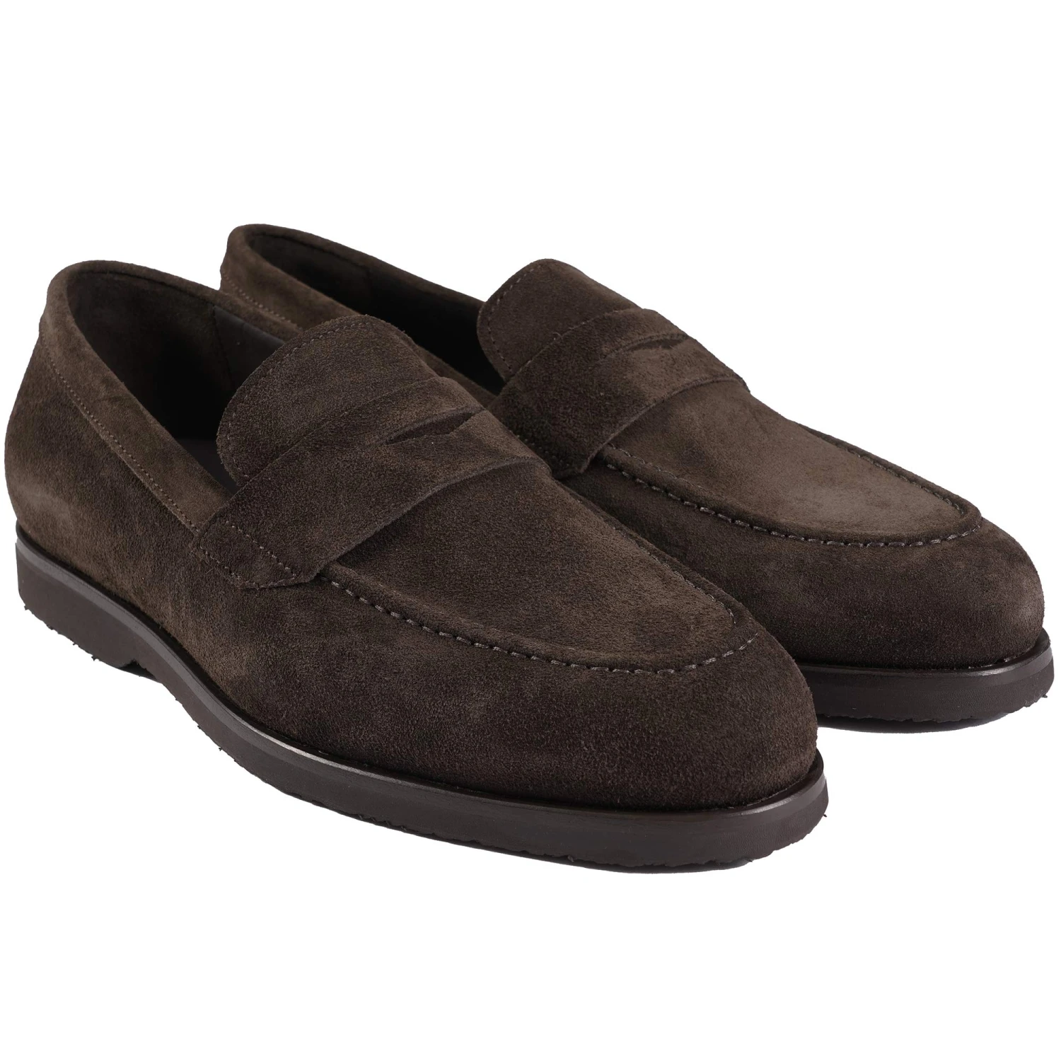 Harrys London Beck G Suede Crepe Rubber Loafers - Espresso 2 Harrys London Beck G Suede Crepe Rubber Loafers - Espresso - Image 2