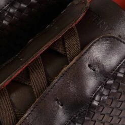 Jeffery West Apollo Woven Leather - Dark Brown -Stuarts Fashion Store jeffery west apollo woven leather dark brown p59193 871804 image