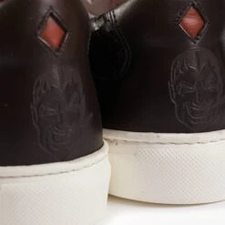 Jeffery West Apollo Woven Leather - Dark Brown -Stuarts Fashion Store jeffery west apollo woven leather dark brown p59193 871826 image