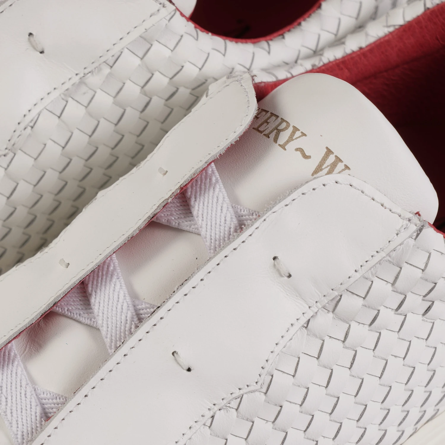 Jeffery West Apollo Woven Leather - White 4 Jeffery West Apollo Woven Leather - White - Image 4