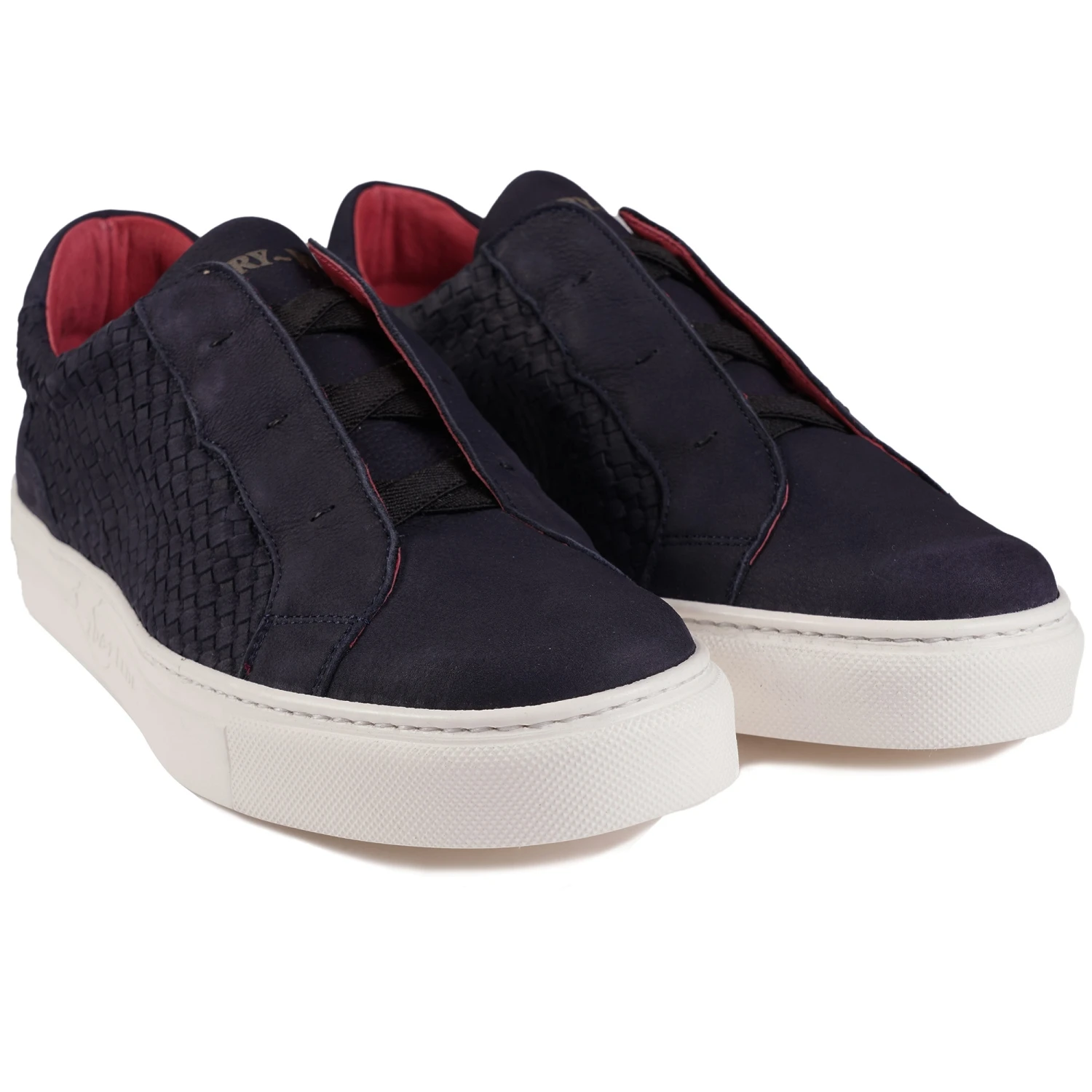 Jeffery West Apollo Woven Nubuck Leather - Navy 2 Jeffery West Apollo Woven Nubuck Leather - Navy - Image 2