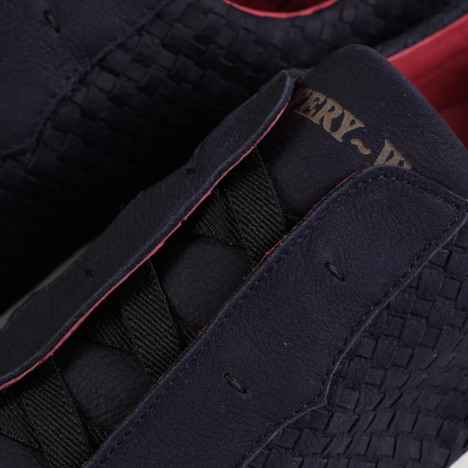 Jeffery West Apollo Woven Nubuck Leather - Navy 4 Jeffery West Apollo Woven Nubuck Leather - Navy - Image 4