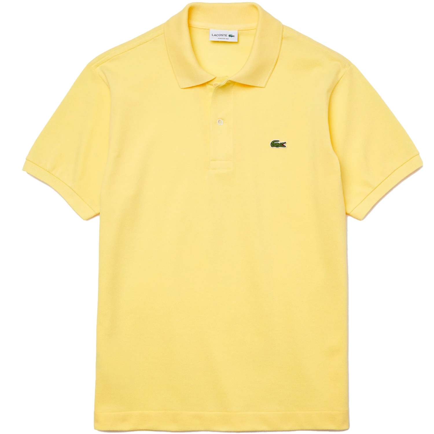 Lacoste Classic Fit Polo Shirt - Lemon 1 Lacoste Classic Fit Polo Shirt - Lemon