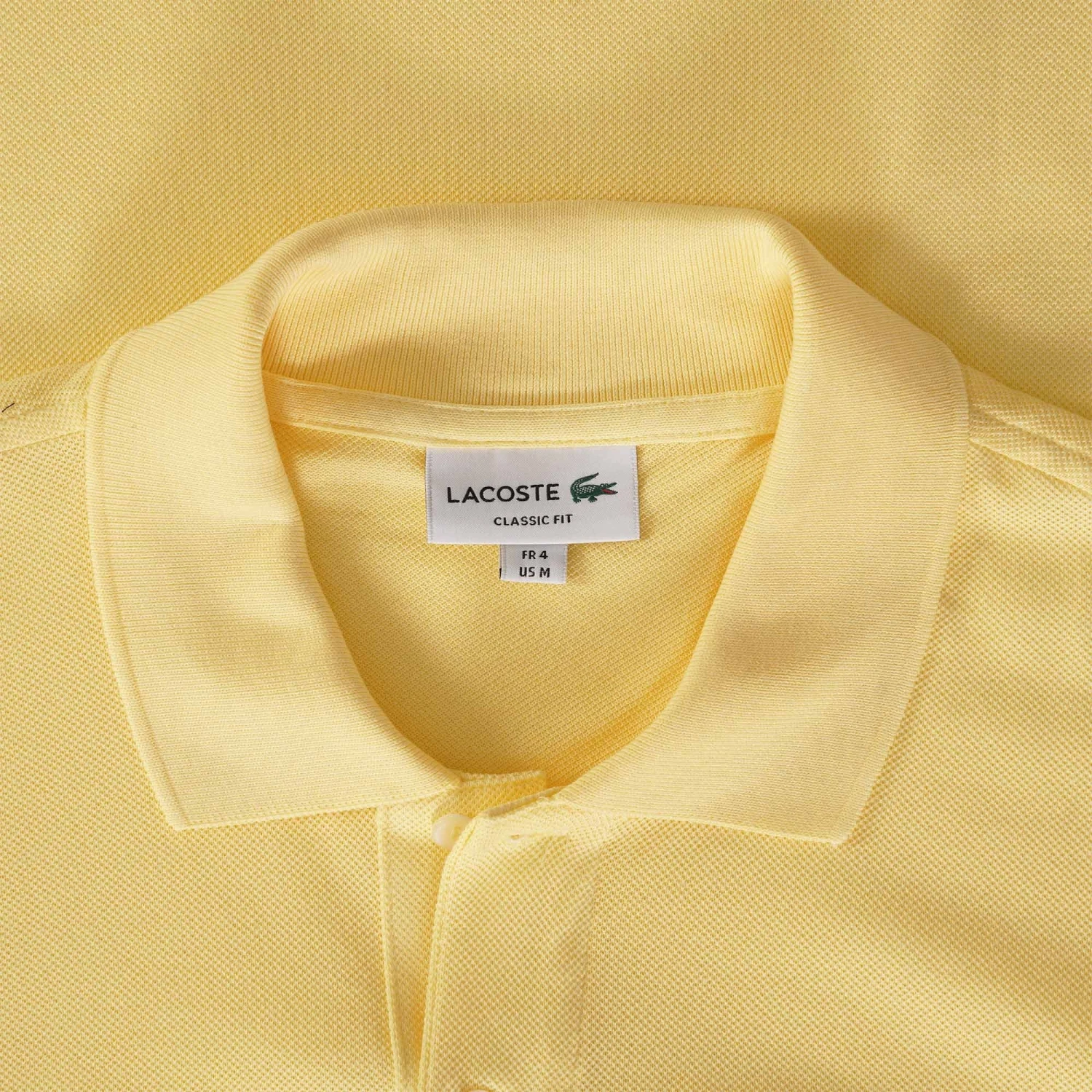Lacoste Classic Fit Polo Shirt - Lemon 2 Lacoste Classic Fit Polo Shirt - Lemon - Image 2