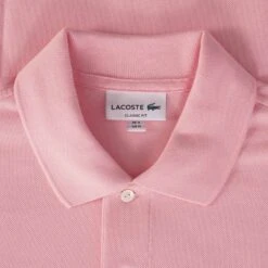 Lacoste Classic Fit Polo Shirt - Rose Pink -Stuarts Fashion Store lacoste classic fit polo shirt rose pink p57581 835932 image